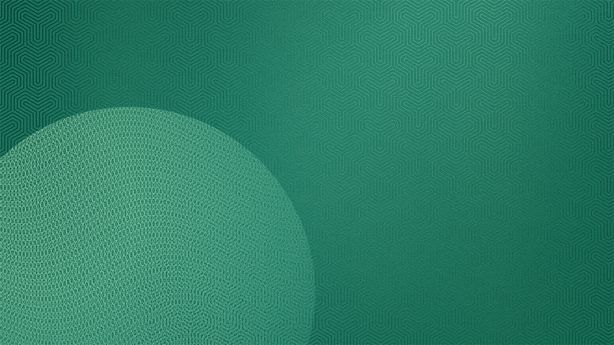 Abstract green patterned background with abstract waves. 