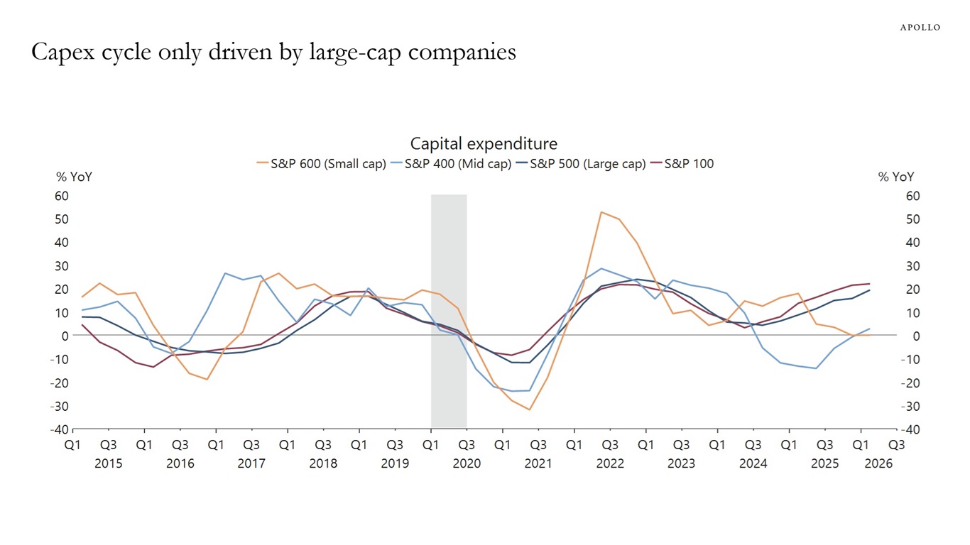 Capex cycle only driven by large-cap companies