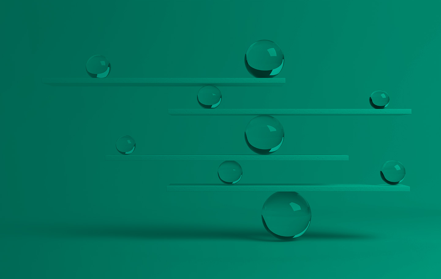 green background with water droplets